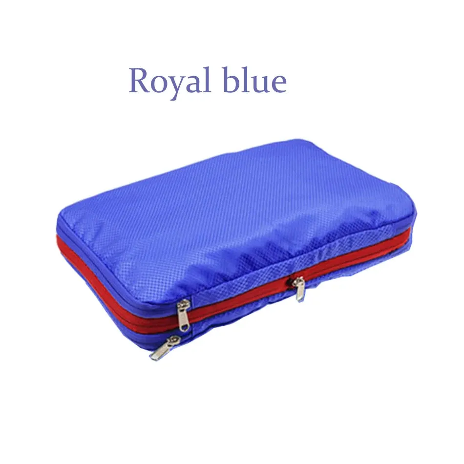 Nylon Double Layer Portable Compression Packing Cubes