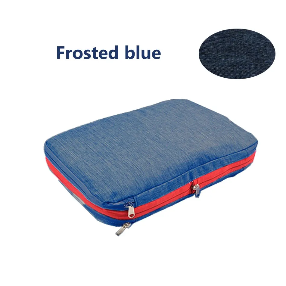 Nylon Double Layer Portable Compression Packing Cubes