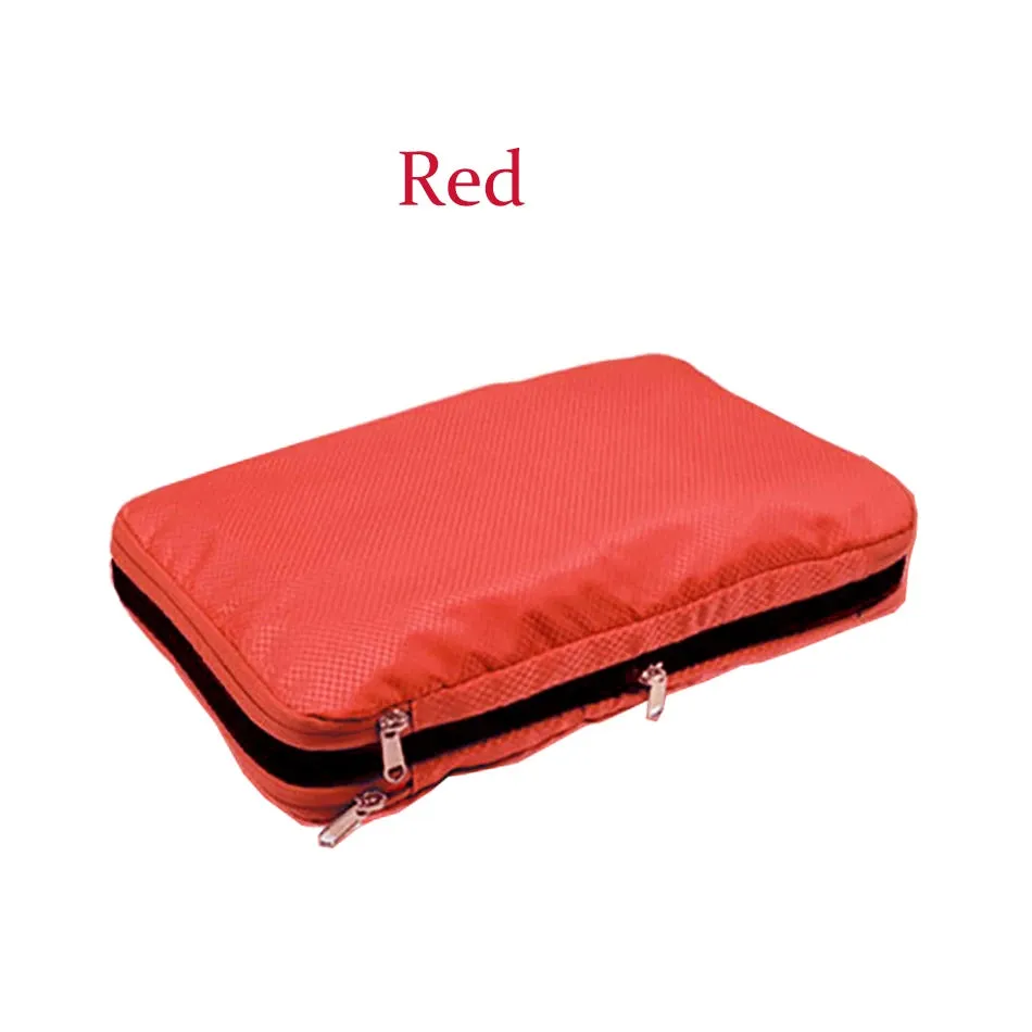 Nylon Double Layer Portable Compression Packing Cubes