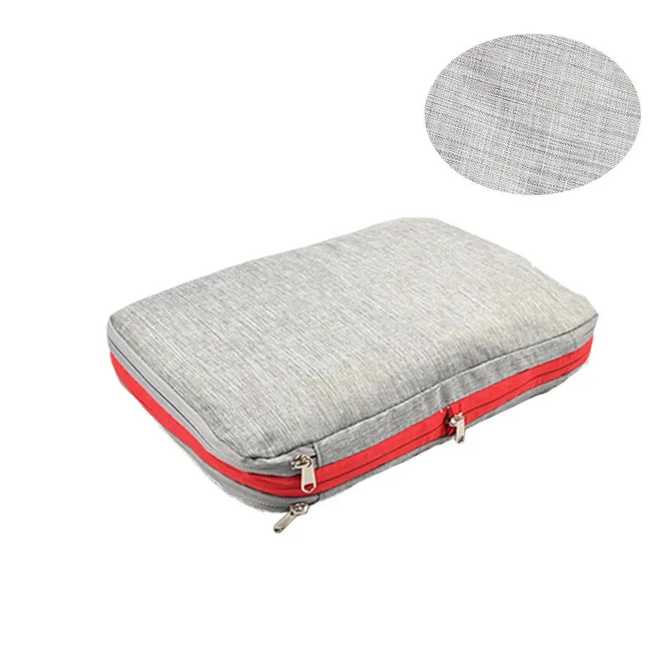 Nylon Double Layer Portable Compression Packing Cubes