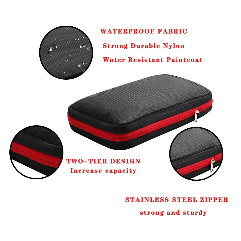Nylon Double Layer Portable Compression Packing Cubes