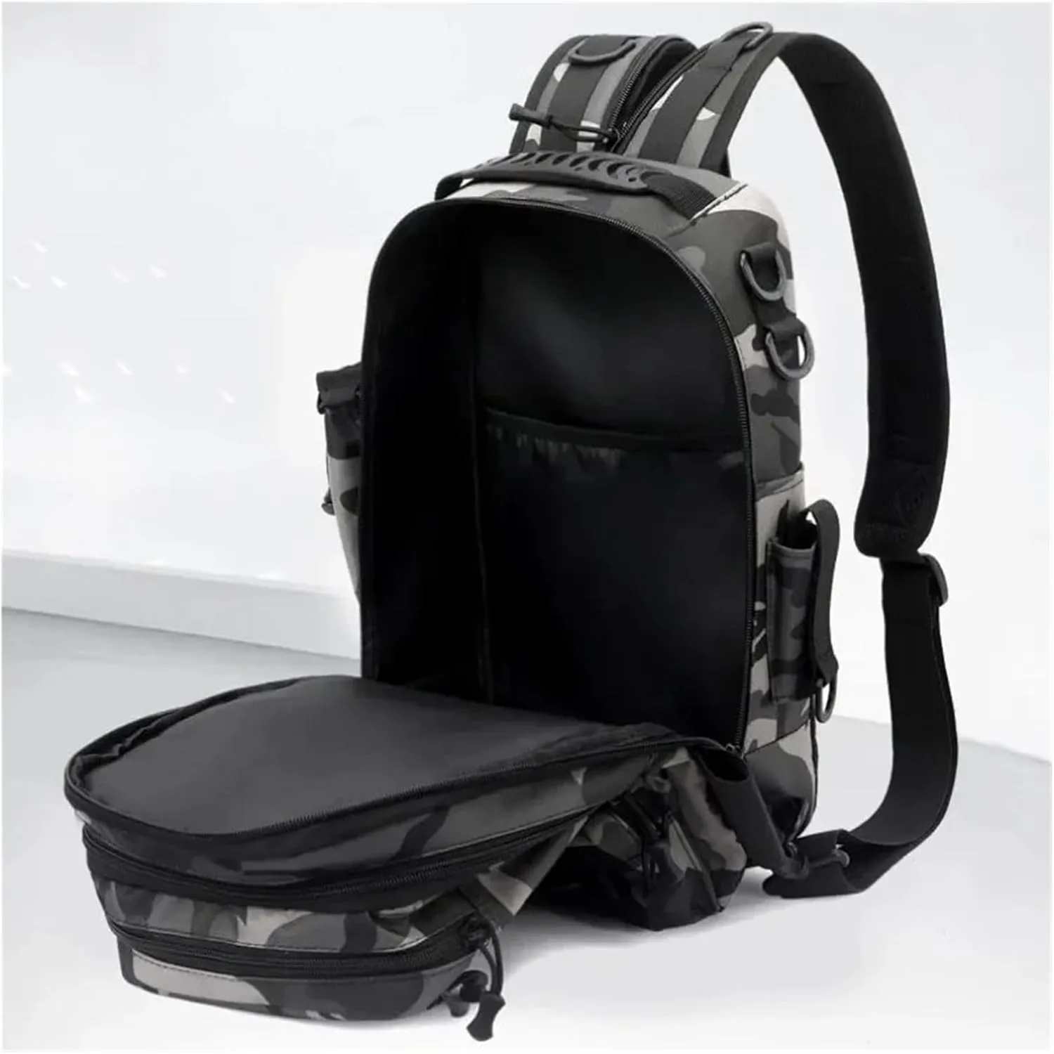 Nylon Waterproof Outdoor Sports Camping Hiking Trekking Fishing Hunting Backpack(A)