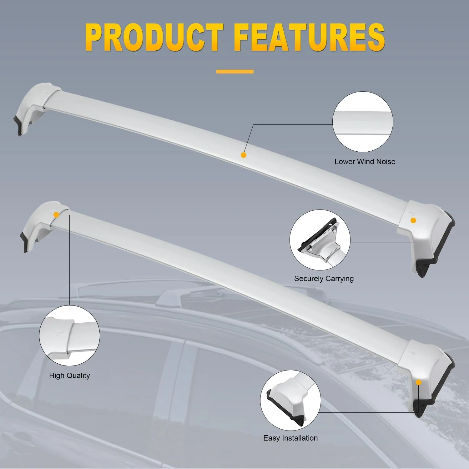 OCPTY Roof Rack Fit for Honda CR-V 2017-2021 Luggage Racks Rooftop Cargo Carrier Bag Luggage Kayak Canoe Bike Snowboard Skiboard