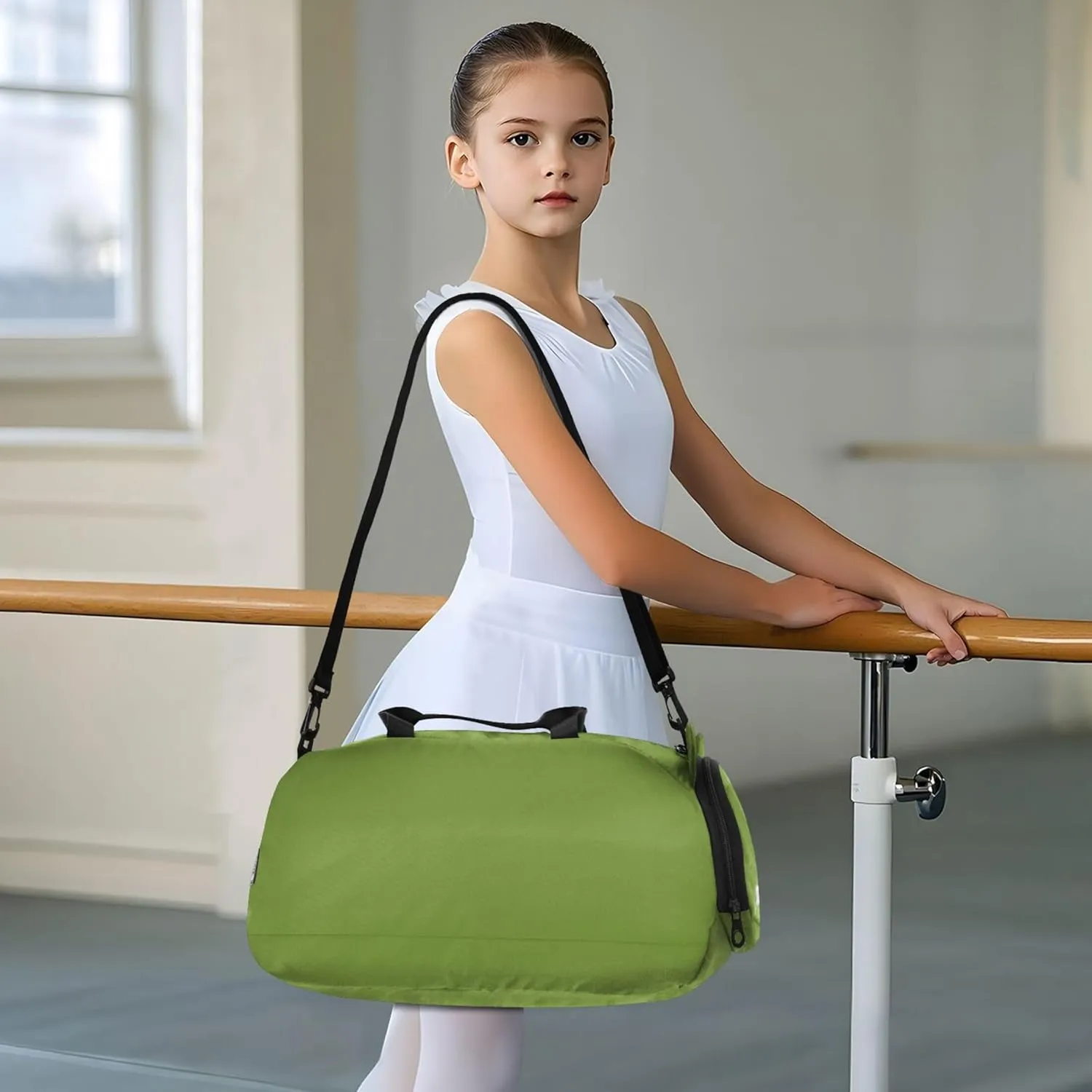 Olive Drab Green Travel Duffle Bags Girls Tote Overnight Bags Toddler Carry on Duffel Bag for Boys Luggage Kids Sports