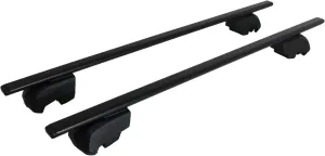 OMAC Roof Racks Carrier Cross Bars Iron for Volvo V60 Cross Country 2015-2024 Black Anti-Theft for Travel Kayak Canoe Surf Ski Snowboard Camping