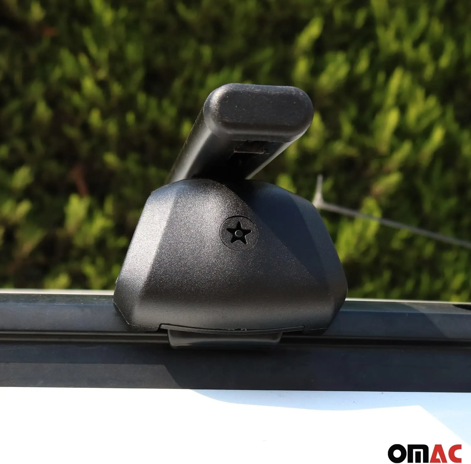 OMAC Roof Racks Carrier Cross Bars Iron for Volvo V60 Cross Country 2015-2024 Black Anti-Theft for Travel Kayak Canoe Surf Ski Snowboard Camping