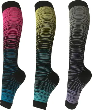 Open Toe Compression socks 3 Pairs Toeless Compression socks for Women Men