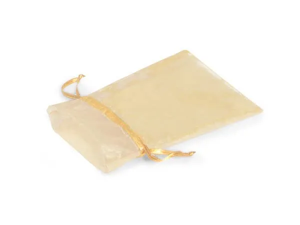 Organza Sheer Drawstring Bags: Copper / 10 Pack / 4x6"