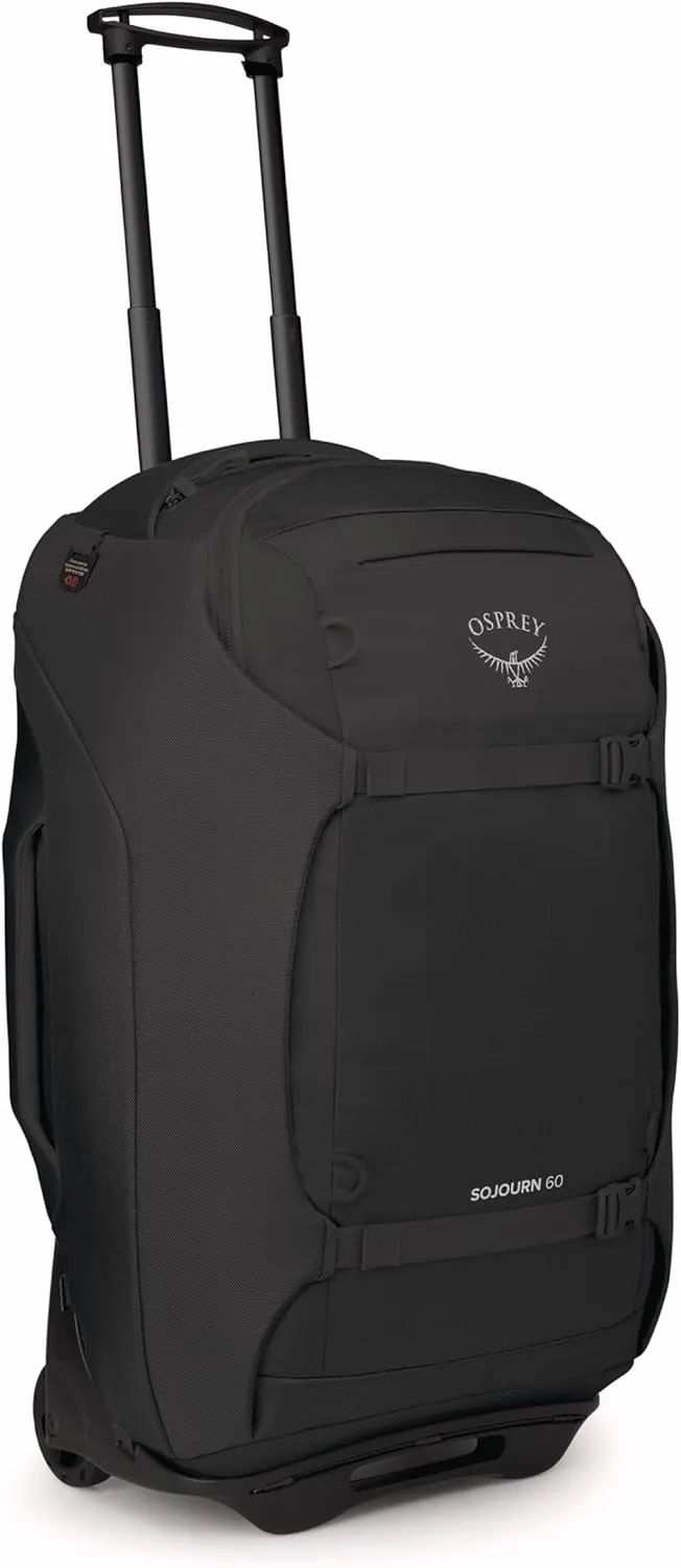 Osprey Sojourn 25"/60L Wheeled Travel Backpack with Harness, Black