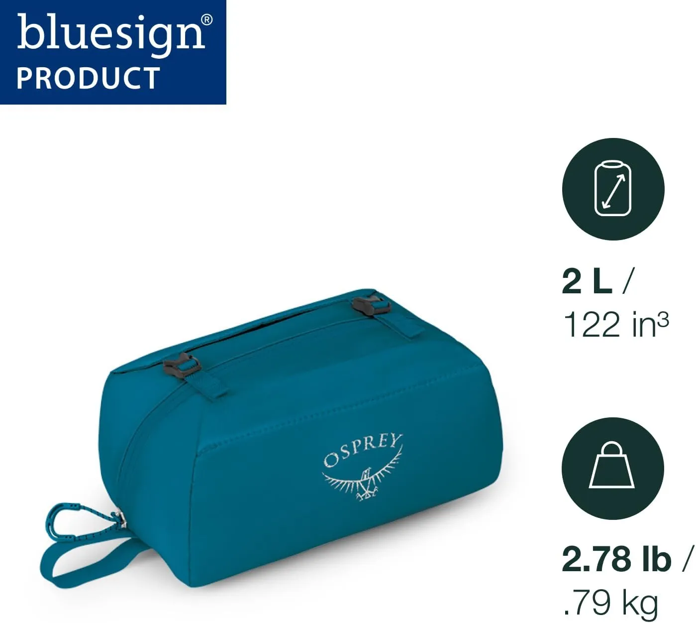 Osprey Ultralight Padded Packing Organizer, Waterfront Blue