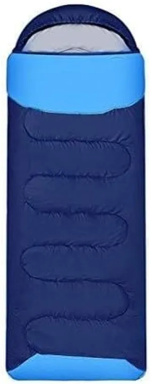 Outdoor 3-Season Sleeping Bag for Adults & Kids, Lightweight Waterproof with Free Compression Bag