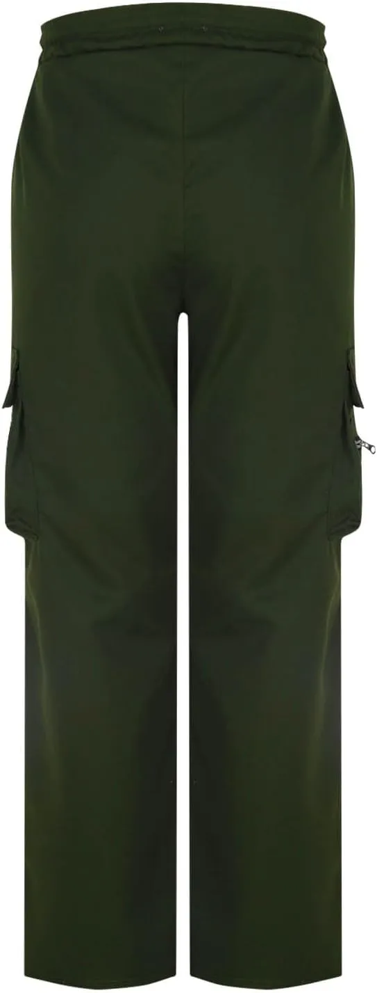Outdoor Cargo Pants for Men 2025 Lightweight Baggy Street Hiking Pants with Multi-Pockets Oversized Twill Trousers