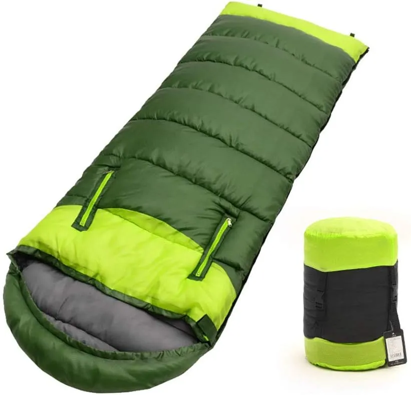 Outdoor Spring and Autumn Sleeping Bag Thickened Warm Sleeping Bag Indoor Lunch Break Sleeping Bag Camping Double Sleeping Bag Travel Dirty Cotton Sleeping Bag,Blue