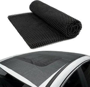 Pack-1 Car Trunk Anti-Slip Mat, 3.93 Ft x 3.28 Ft Multi-Function Flexible Cuttable Roof Table Protector, Waterproof Anti-Scratch Foldable Vehicle Cargo Net Mat, Universal for Cars Home (Black)
