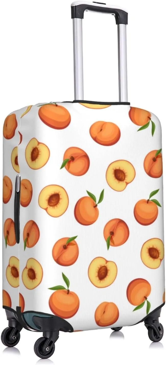 Peaches Travel Luggage Cover Fits 18-32 Inch Luggage, Elastic Suitcase Cover Protector with Concealed Zipper for Wheeled Suitcase Tsa Approved