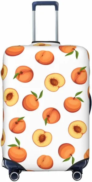 Peaches Travel Luggage Cover Fits 18-32 Inch Luggage, Elastic Suitcase Cover Protector with Concealed Zipper for Wheeled Suitcase Tsa Approved
