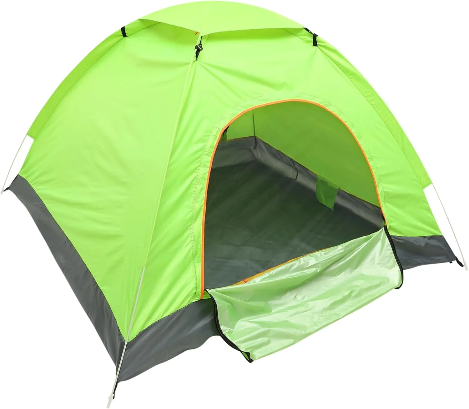 Person Automatic Folding Tent for Family Camping Instant Pop Up Design with Lightweight Green Beach Tent for Outdoor Adventures