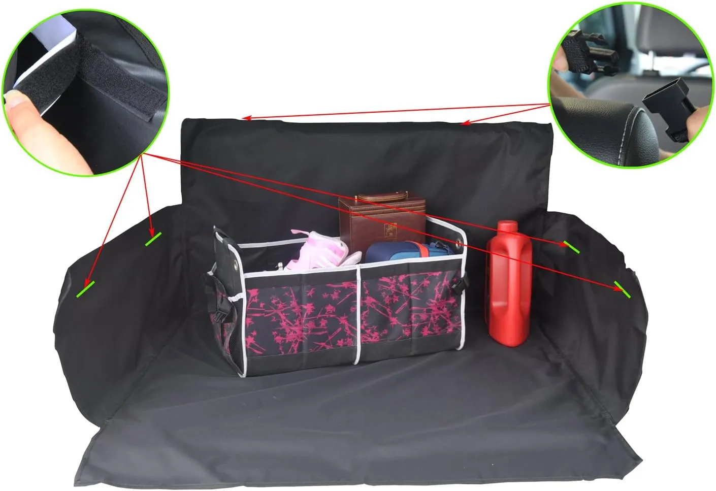 Pet Dog Trunk Cargo Liner - Oxford Car SUV Seat Cover - Waterproof Floor Mat for Dogs Cats - Washable Dog Accessories