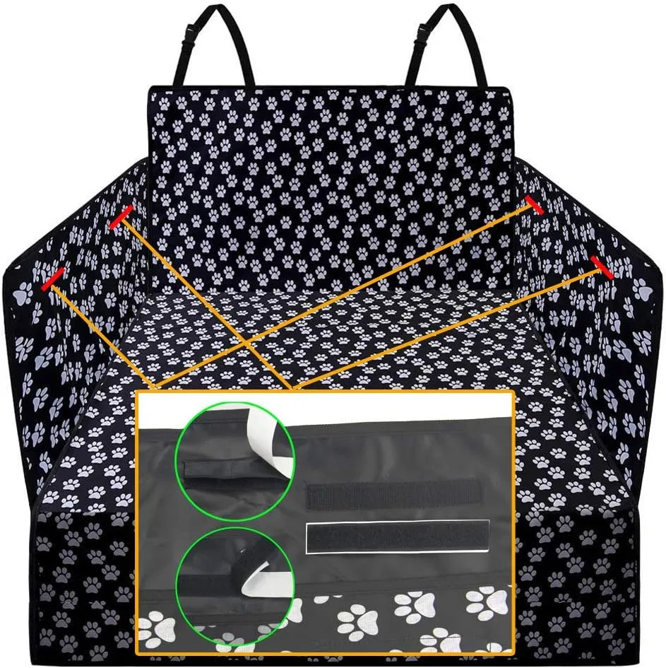 Pet Dog Trunk Cargo Liner - Oxford Car SUV Seat Cover - Waterproof Floor Mat for Dogs Cats - Washable Dog Accessories