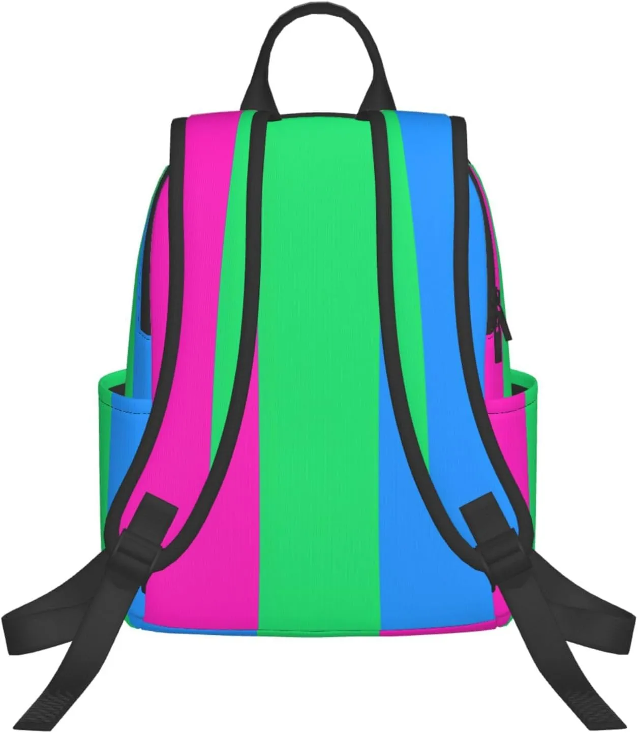 Polysexual Pride Flag Travel Laptop Backpack Casual Backpacks Double Shoulder Daypack Notebook Rucksack Work Bags Sports Bag for Hiking Camping Beach