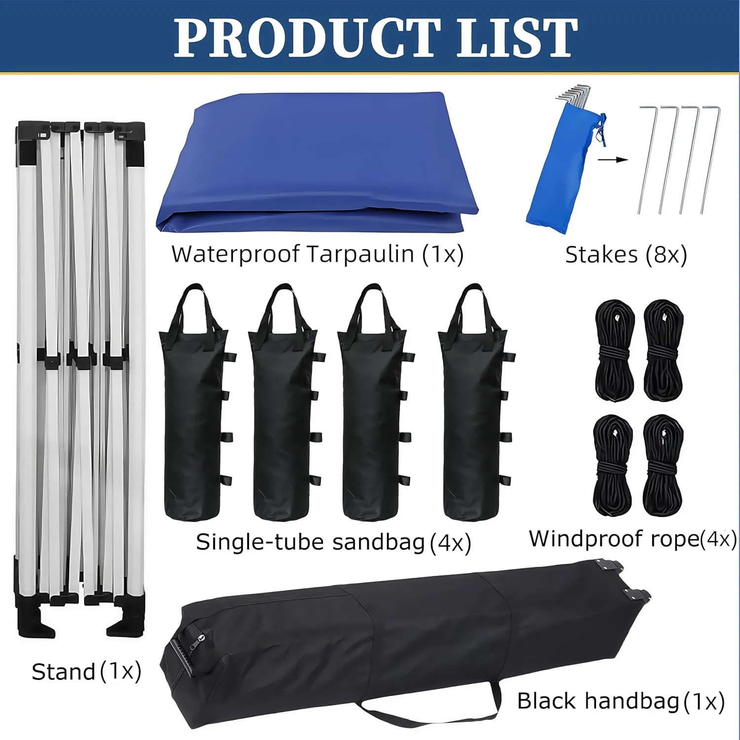Pop Up Canopy Tent 10 x 10 FT,Instant Setup in 60 Seconds,Windproof Waterproof,Sun Shelter for Beach,Camping,Backyard,Outdoor Events(Portable with Carry Bag) Blue 6.6 * 6.6