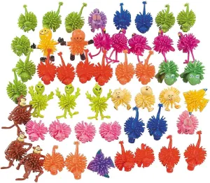 Porcupine Toy Character Assortment - Bulk set of 50 porcupine balls for kids - Party Favors and Giveaways