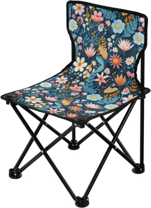 Portable Camping Chairs Flowers Floral Color Lightweight Folding Chair for Camping, Beach, Picnic, Travel and Sports with Carry Bag 20851485