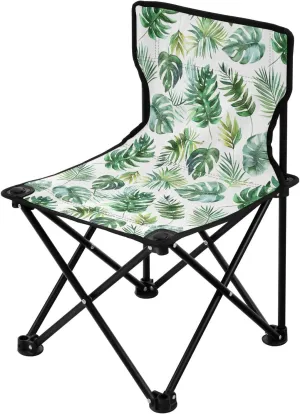 Portable Camping Chairs Leaves Tropical Palm Lightweight Folding Chair for Camping, Beach, Picnic, Travel and Sports with Carry Bag 20856110