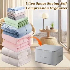 Propositiony Ultra Space Saving Self Compression Organizer, Propositiony Space Saving Self Compression Organizer, Propositiony Compression Bags for Travel (Grey,21 * 16.5 * 24in), Gray