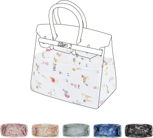 Purse Organizer Insert Fits Birkin 25/30/35/40 bags, Lightweight Bag Shaper Liner for Women Luxury Handbag Tote, Soft Inner Bag(BK25,Cat Paradise)