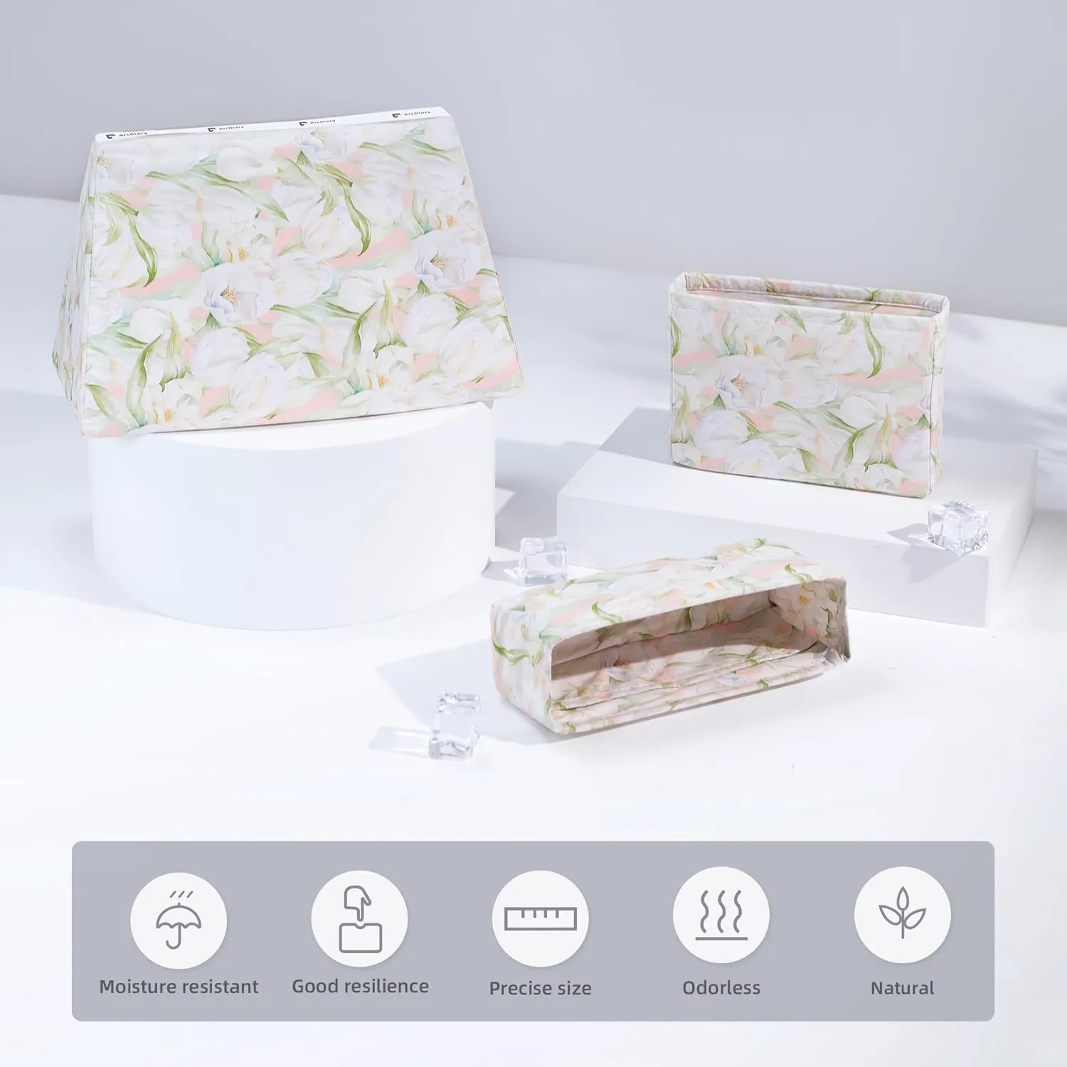 Purse Pillow Insert for Chanel Classic Flap Bags, Memory Foam Bag Pillow, Luxury Handbag Tote Shaper, Keep Bag in Shape (CF Mini 20, French Tulips)