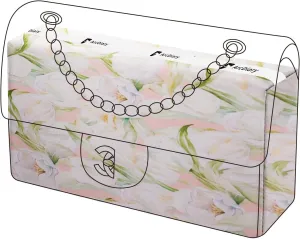 Purse Pillow Insert for Chanel Classic Flap Bags, Memory Foam Bag Pillow, Luxury Handbag Tote Shaper, Keep Bag in Shape (CF Mini 20, French Tulips)