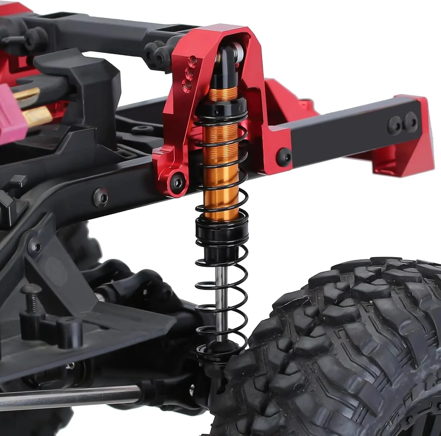Rc Shock Absorber For Axial For SCX10 90046 AXI03007 For TRX4 For TRX6 1/10 2pcs Metal Shock Absorber 70/80/90/100/110/120mm Oil Damper RC Crawler Car Replacement(90mm)