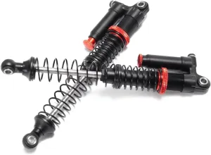 Rc Shock Absorber For SCX10 For Axial 90046 1/10 2pcs 90mm/100mm/110mm/120mm Metal Aluminum Piggyback Shock Absorber RC Car Parts Upgrade Replacement And Use(110mm)