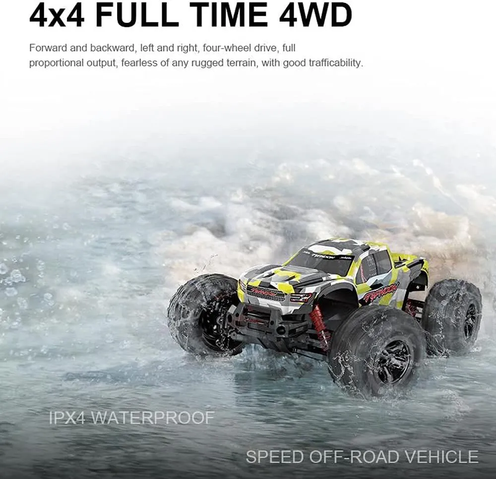 Remote Control Car, 1:10 Scale All Terrains RC Cars, 4WD High Speed 48KM/H Off Road Monster RC Truck, 2.4GHZ RC Vehicle Truck, Gift for Kids Adults…