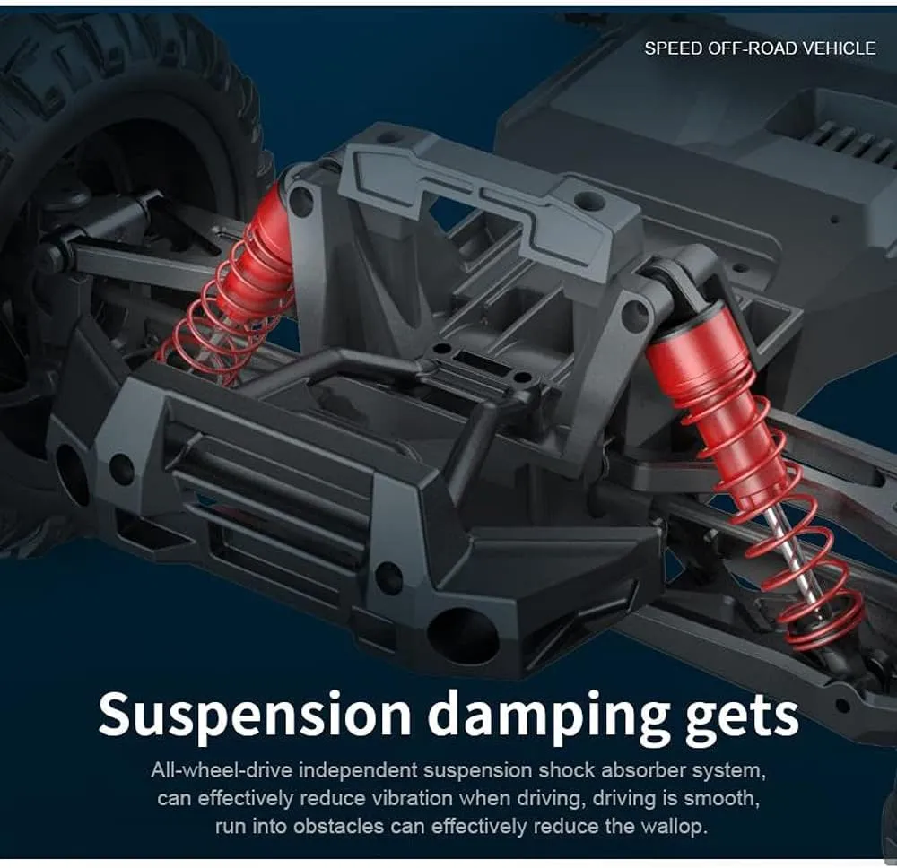 Remote Control Car, 1:10 Scale All Terrains RC Cars, 4WD High Speed 48KM/H Off Road Monster RC Truck, 2.4GHZ RC Vehicle Truck, Gift for Kids Adults…