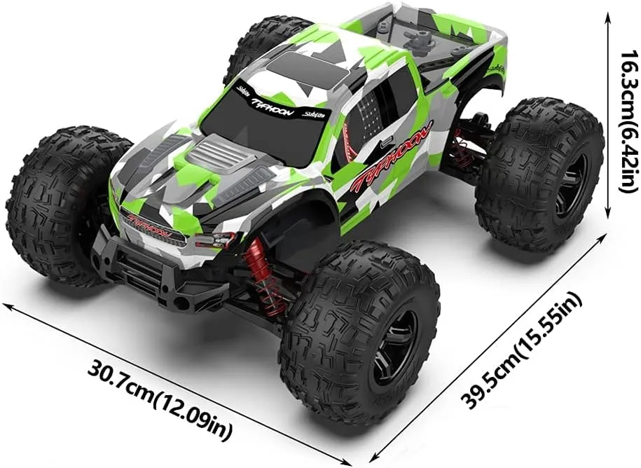 Remote Control Car, 1:10 Scale All Terrains RC Cars, 4WD High Speed 48KM/H Off Road Monster RC Truck, 2.4GHZ RC Vehicle Truck, Gift for Kids Adults…