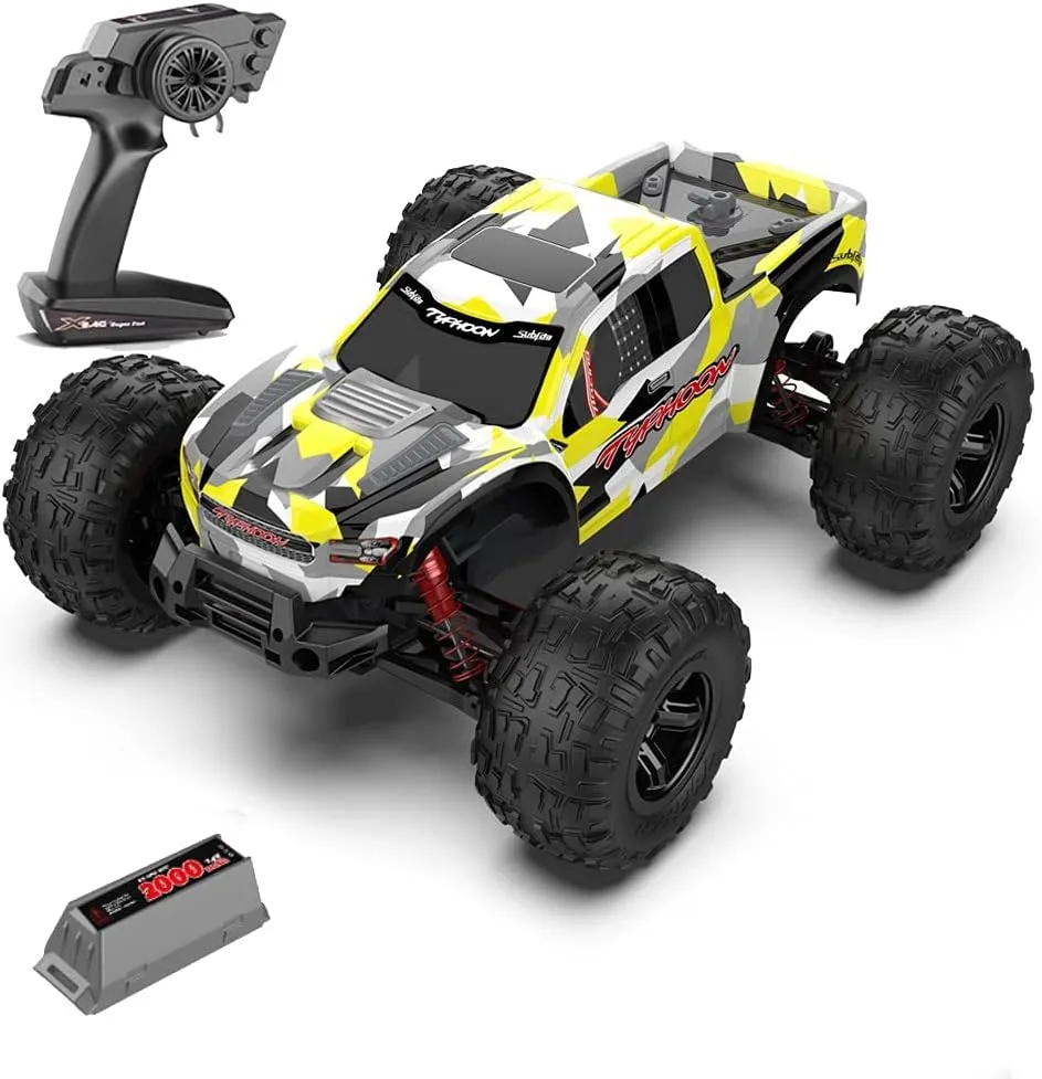 Remote Control Car, 1:10 Scale All Terrains RC Cars, 4WD High Speed 48KM/H Off Road Monster RC Truck, 2.4GHZ RC Vehicle Truck, Gift for Kids Adults…