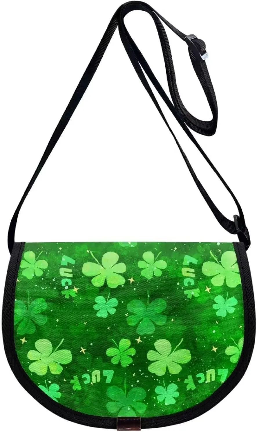 Renewold St. Patrick's Day Luck Print Crossbody Bags for Girls Boys, Child Teens Purse Bag, Shoulder Sling Handbags Soft Comfortable Cross Body Bag Messenger Bags, for Casual Party St. Patrick's Day