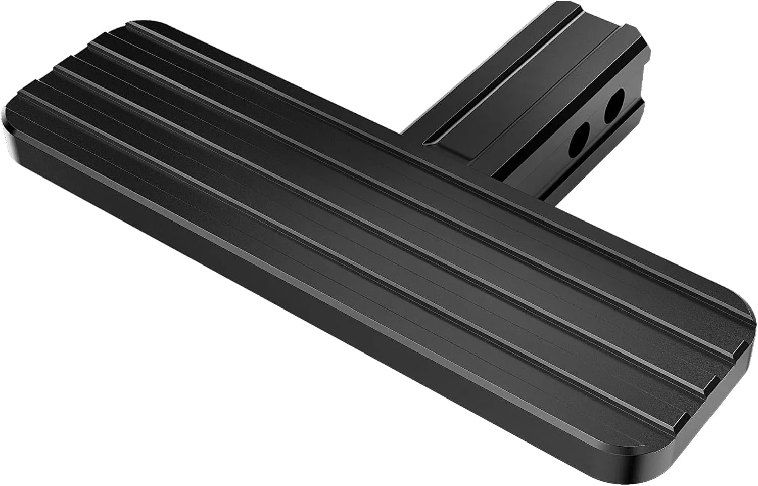 RENO Hitch Step, Rear Bumper Guard Protector Compatible with 2" Receiver Truck Car SUV Vehicles Bumper Step (Aluminium, Black, 1Pack)