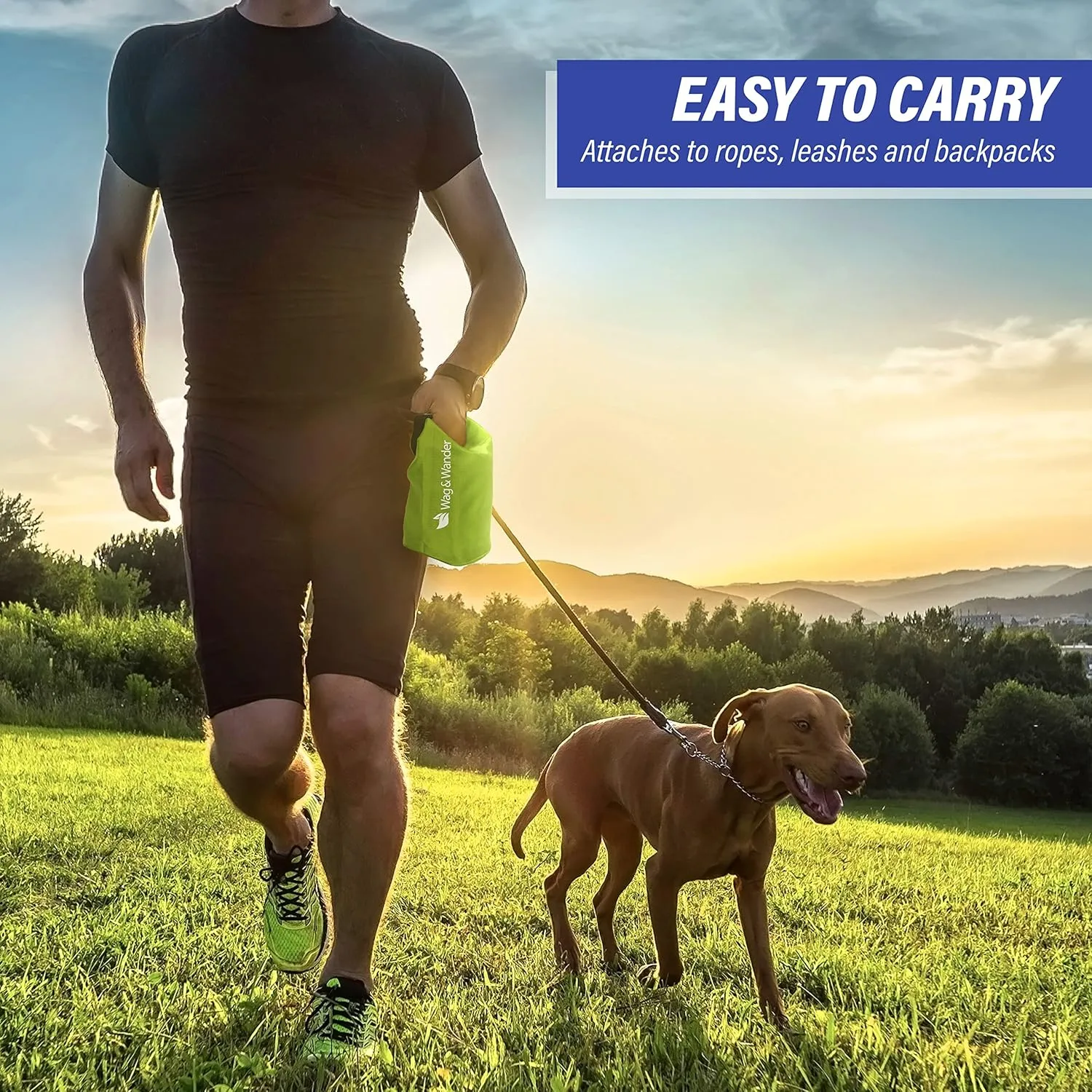 Reusable Smell Proof Waste Bag - Dog Poop Bag Holder for Dog walkers   Hiking with Dogs & Camping. Odor Proof Diaper Wet Bag, Camping Trash