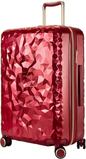 Ricardo Beverly Hills Indio Hardside Luggage, Durable, Spacious, Stylish, Compression Straps, Secondary Packing Compartment, Ruby, Medium Check-In 24-Inch