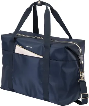 Ricardo Beverly Hills Indio Weekender Duffel Softside Lightweight Overnight Bag and Great for The Gym, Three Straps and A Trolly Sleeve, Navy Blue, Carry-On 13-Inch