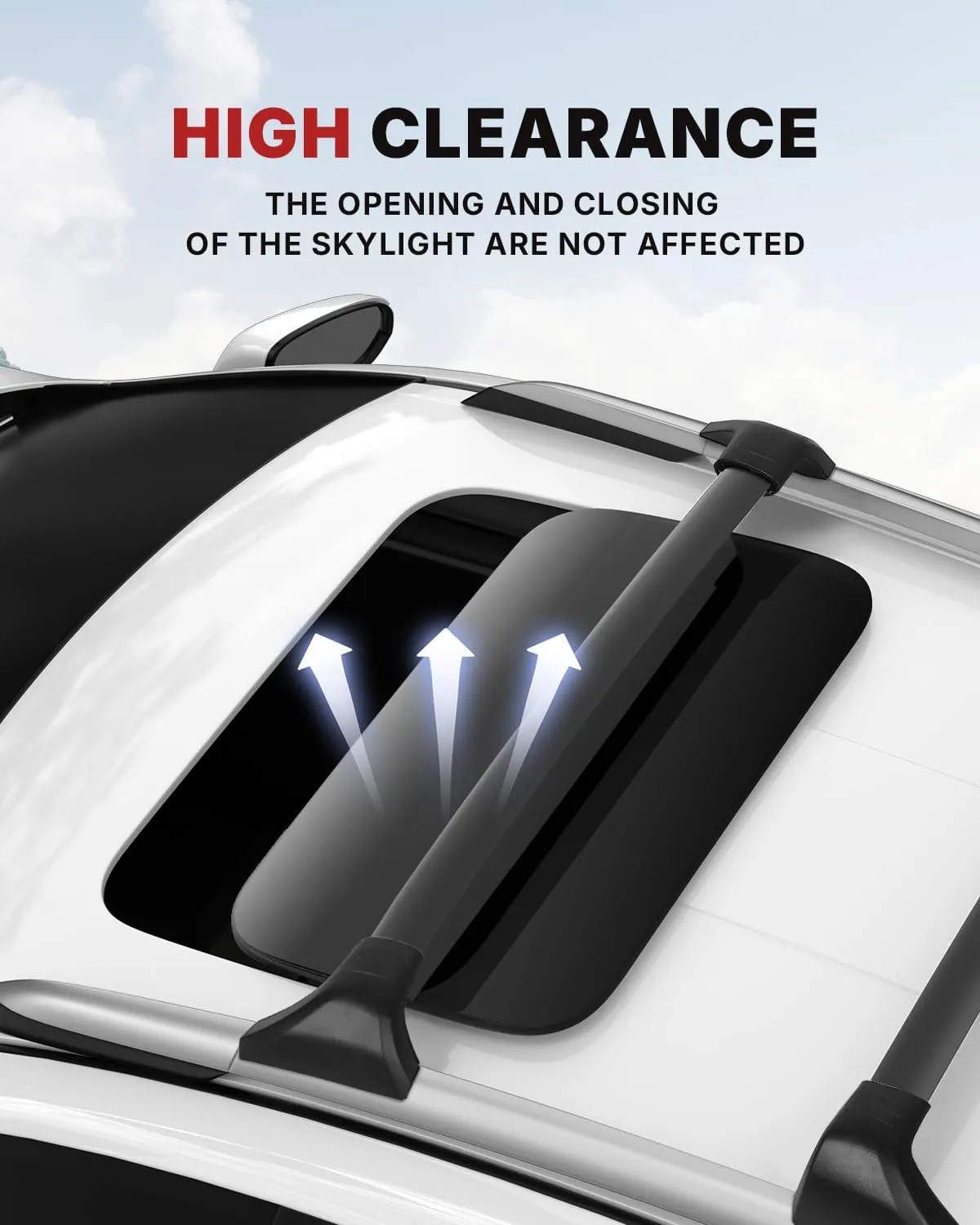 Richeer 220LBS Roof Rack Cross Bars Fit for 2020-2025 Highlander XLE XSE Limited Platinum Hybrid with Raised Side Rails, Heavy Duty Aluminum Cross Bar for Cargo Racks Rooftop Luggage Bicycle Roof Bag