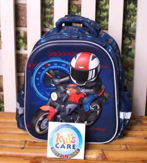Rider Boy 3D School Bag - For KG 1 & KG 2 (HSD-92013-2)