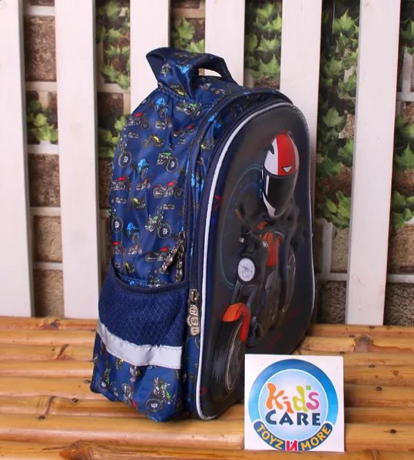 Rider Boy 3D School Bag - For KG 1 & KG 2 (HSD-92013-2)