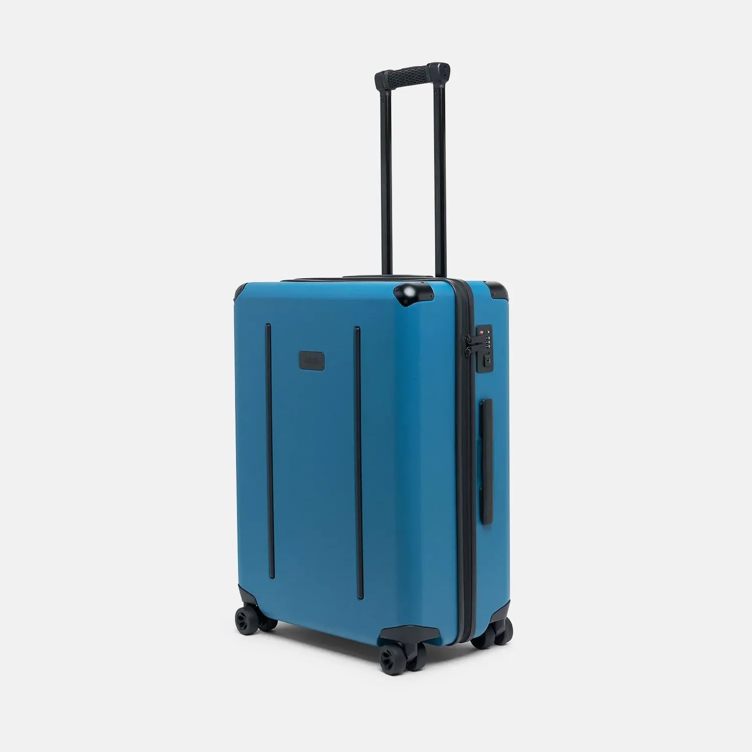 Ridge Check In Luggage - German Makrolon Polycarbonate Shell - TSA-Approved Lock with 360° Spinner Wheels (Alpine Navy)