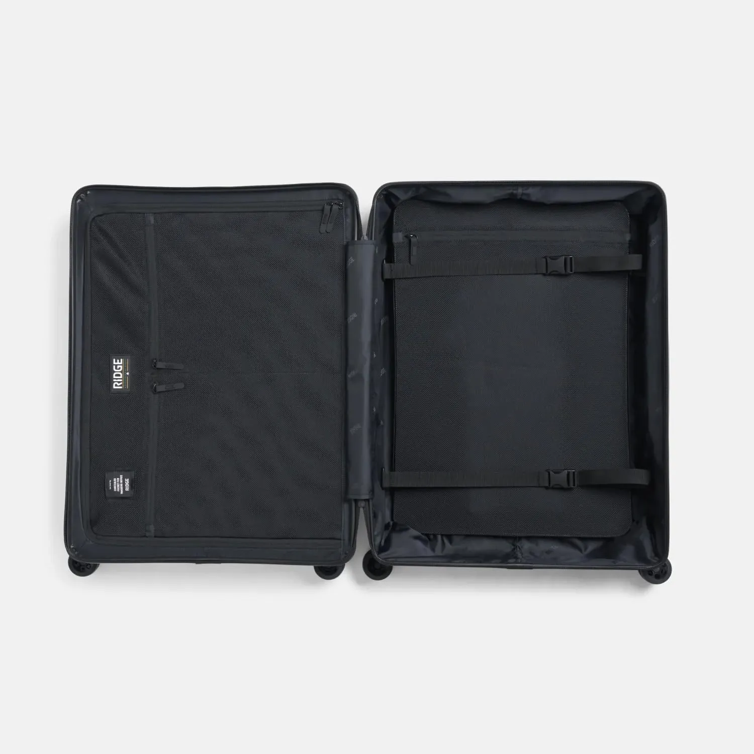 Ridge Check In Luggage - German Makrolon Polycarbonate Shell - TSA-Approved Lock with 360° Spinner Wheels (Alpine Navy)