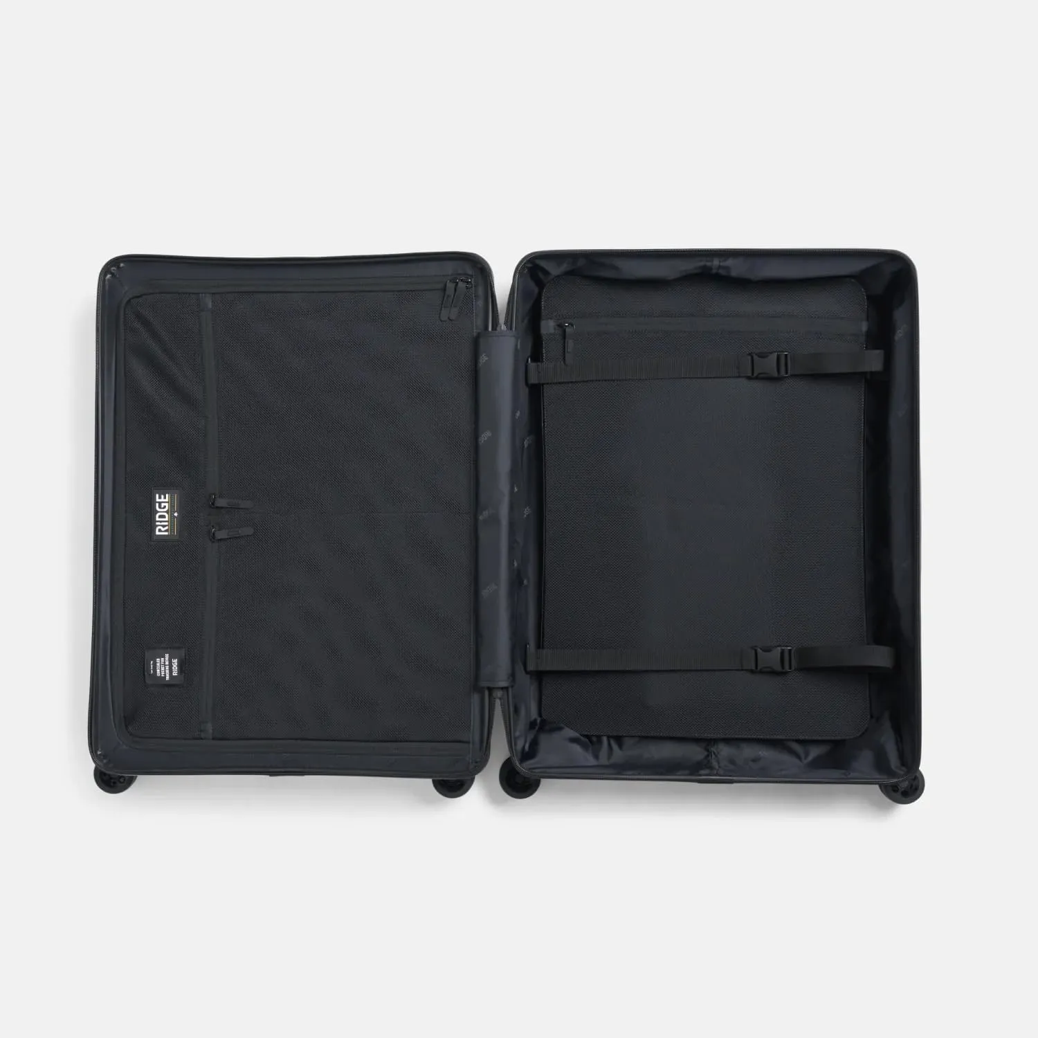 Ridge Check In Luggage - German Makrolon Polycarbonate Shell - TSA-Approved Lock with 360° Spinner Wheels (Basecamp Orange)