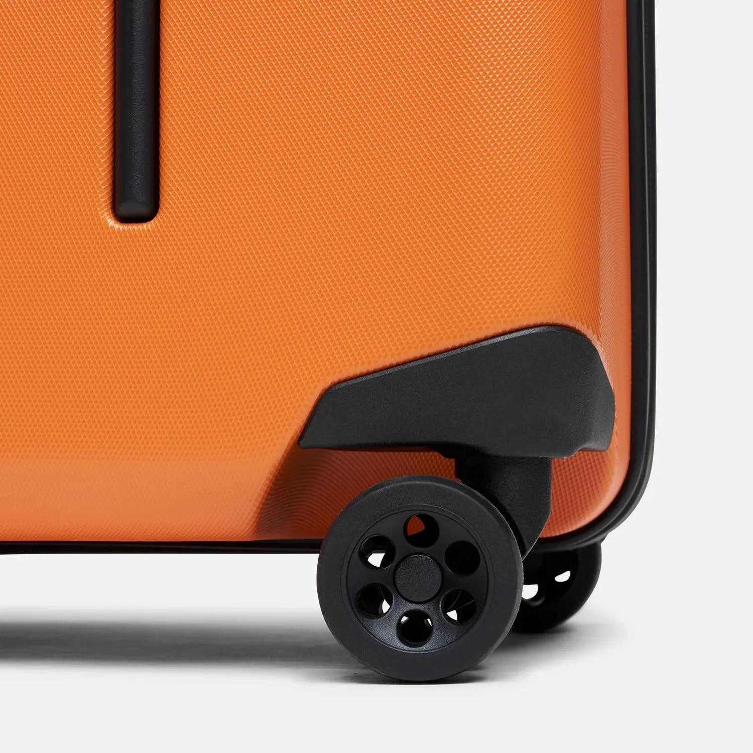 Ridge Check In Luggage - German Makrolon Polycarbonate Shell - TSA-Approved Lock with 360° Spinner Wheels (Basecamp Orange)
